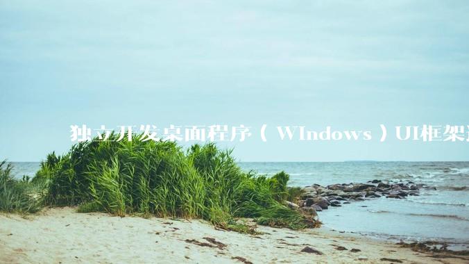 独立开发桌面程序（Windows）UI框架选择哪个更好？